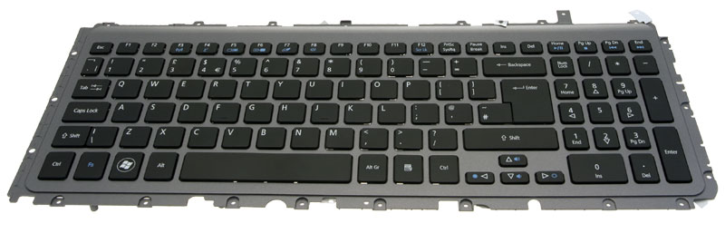 Acer Tastatur englisch (GB) grau Aspire M3-581TG Serie (Original)