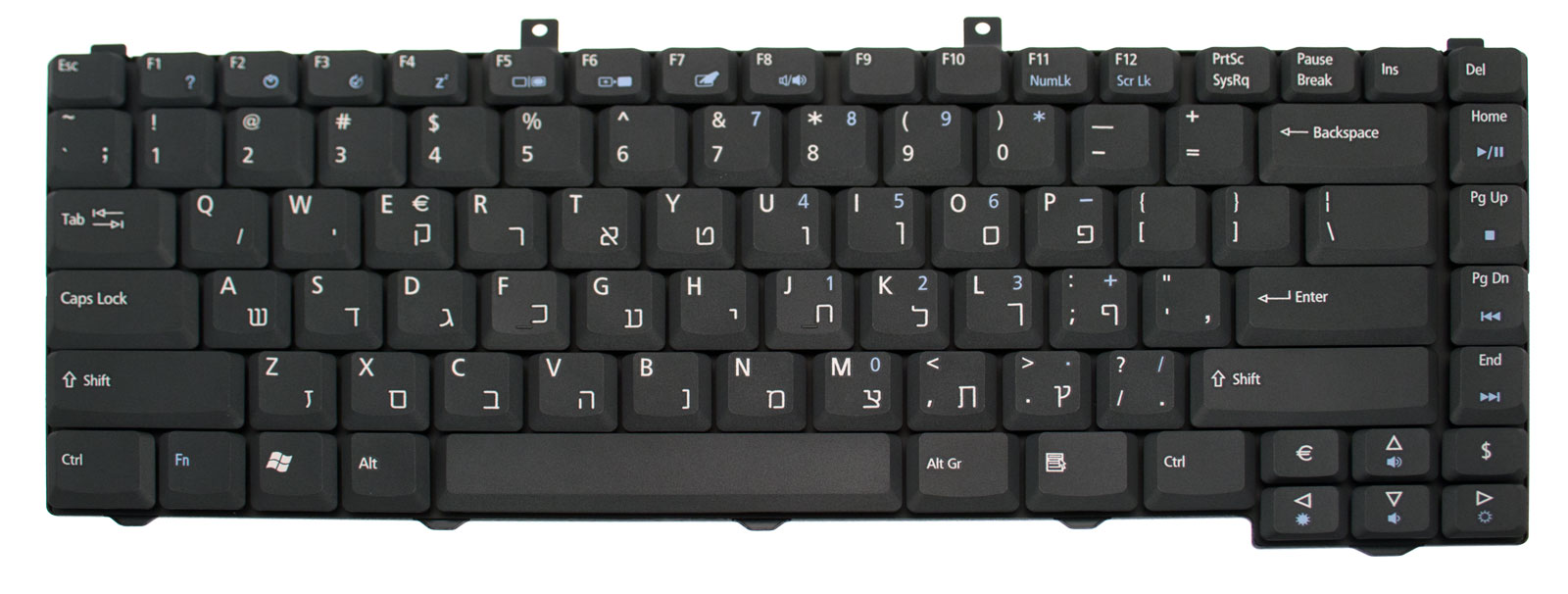 Acer Tastatur hebräisch (IL) TravelMate 4310 Serie (Original)