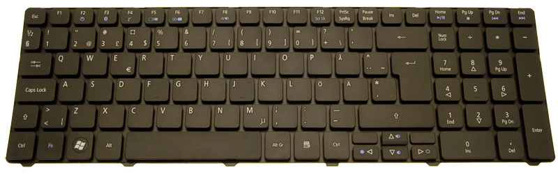 Acer Tastatur schwedisch (SE) Aspire 7250 Serie (Original) Acer Tastatur schwedisch (SE) Aspire 7250 Serie (Original)