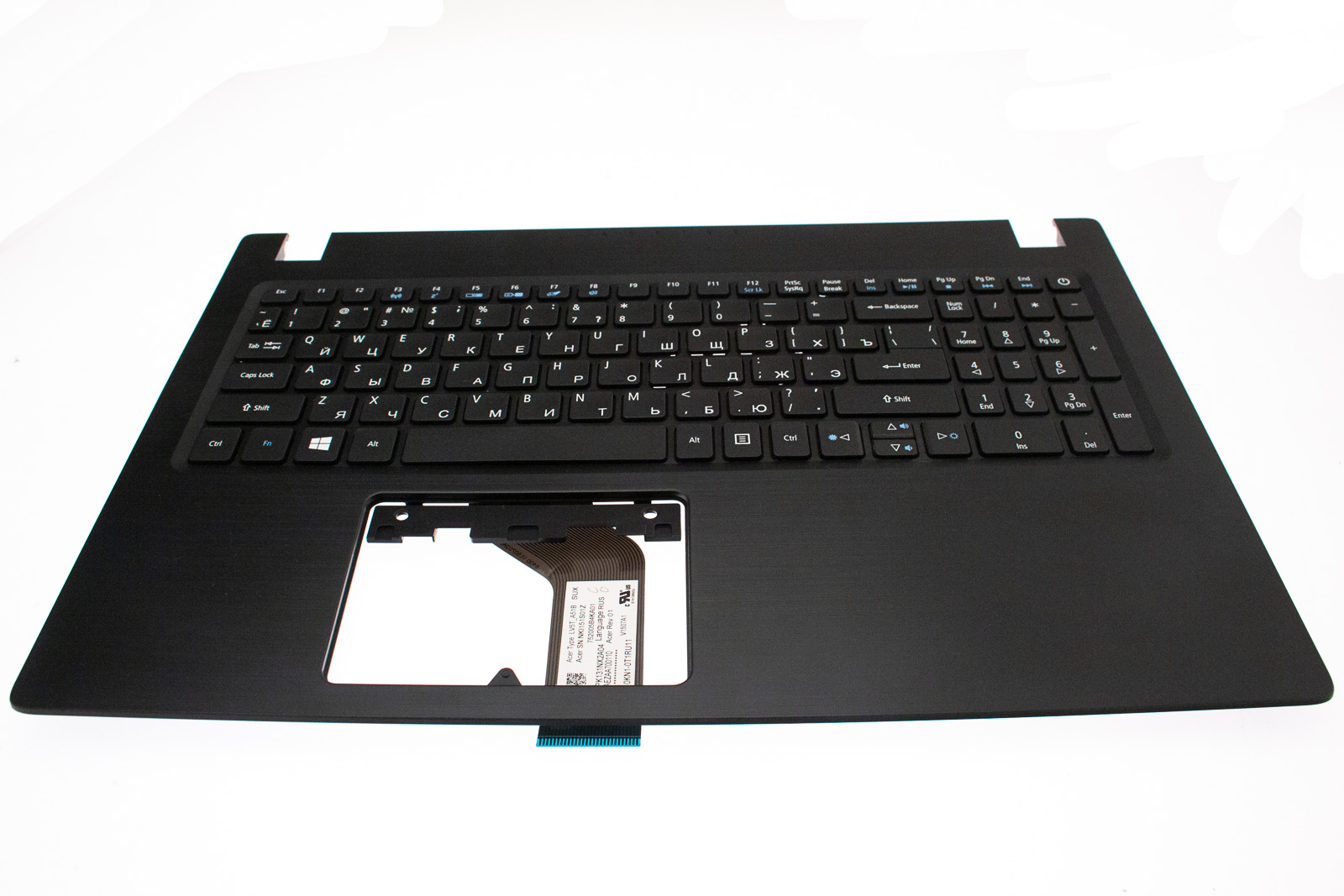 Acer Tastatur Russisch (RUS) + Top case schwarz Aspire 3 A315-31 Serie (Original)