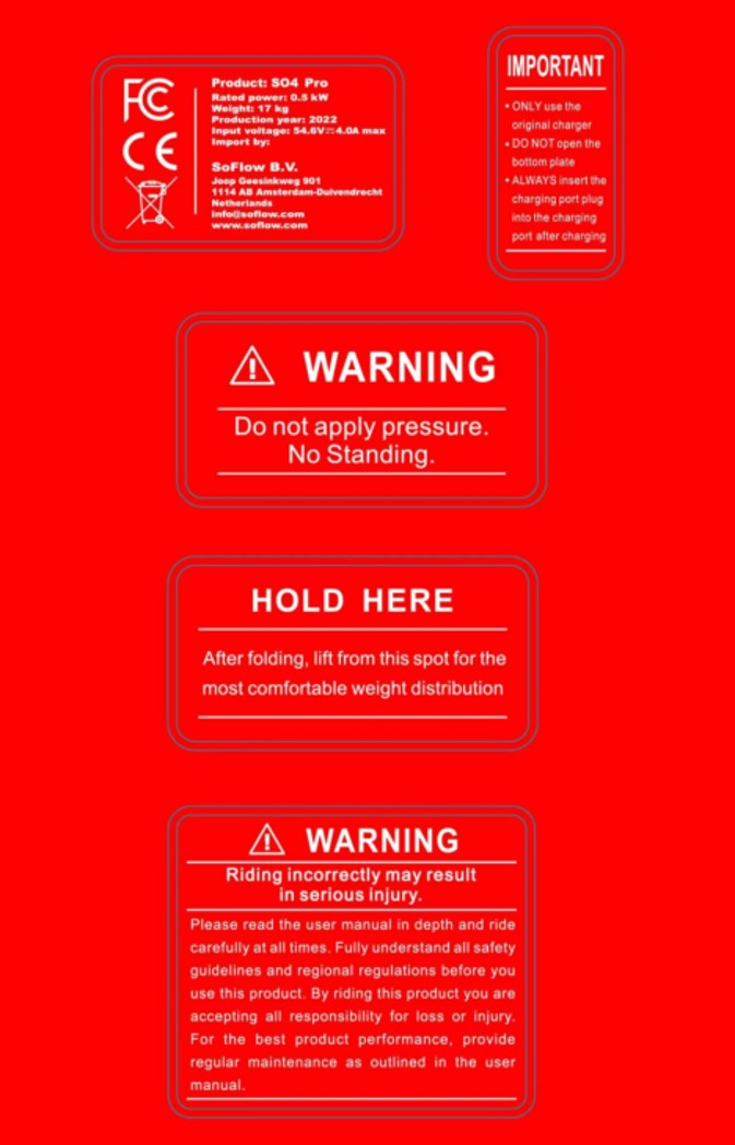 SOFLOW Aufkleber-SET SO4 Pro (Original)