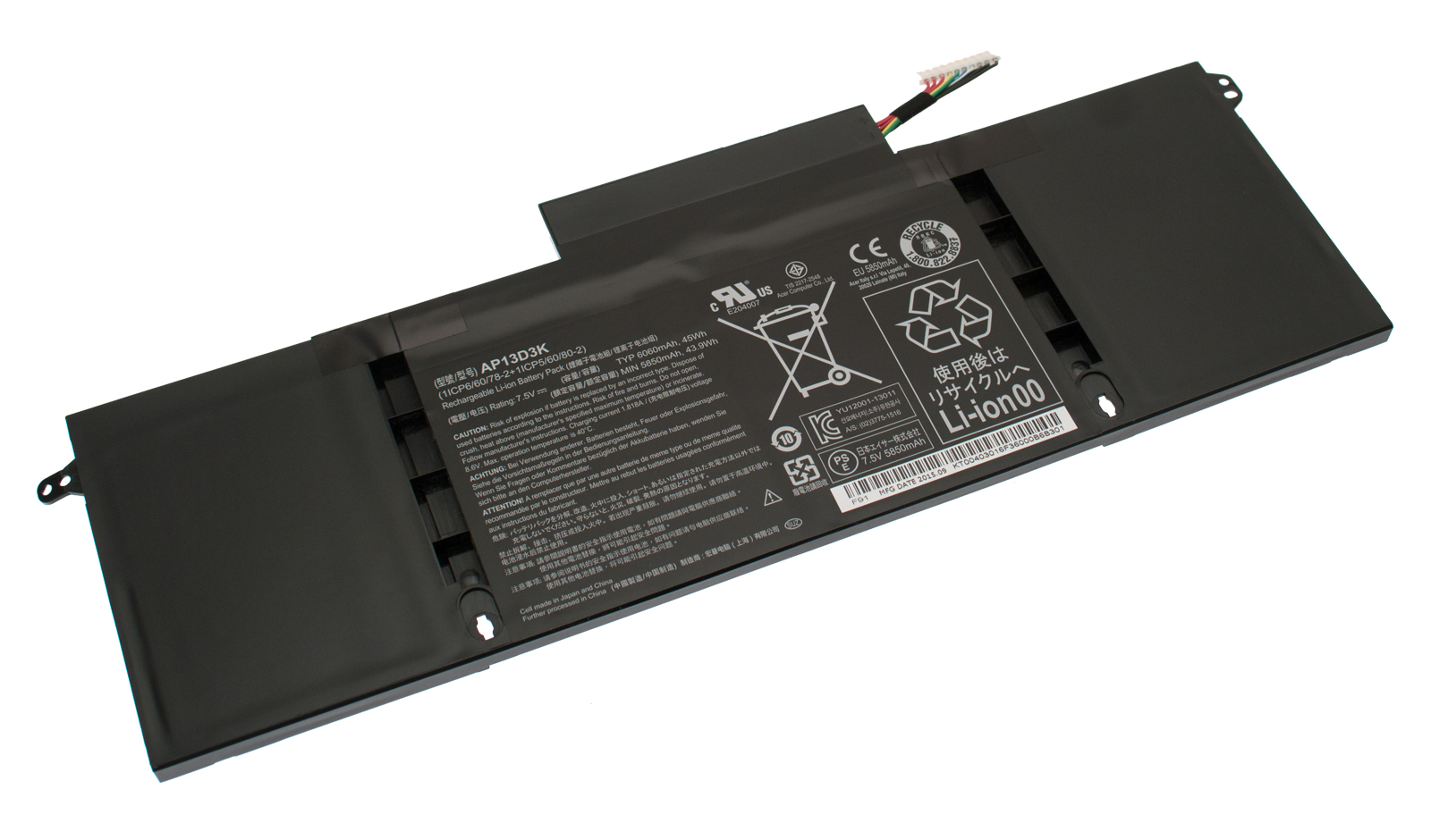 Acer Akku / Batterie 6060mAh Aspire S3-392G Serie (Original)