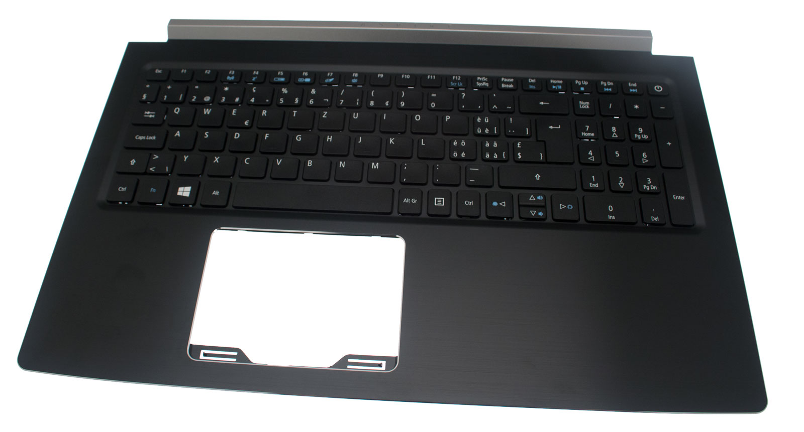 Acer Tastatur schweizerisch (CH) + Topcase schwarz Aspire 5 A515-51G Serie (Original)