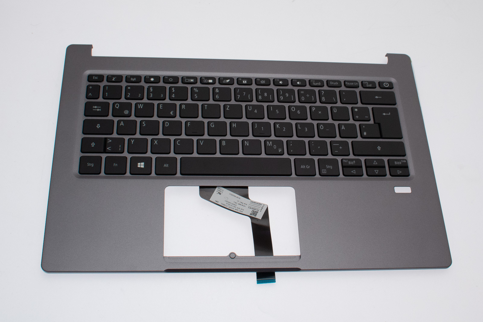Acer Tastatur beleuchtet Deutsch (DE) + Top case grau Swift 3 SF314-57G Serie (Original)
