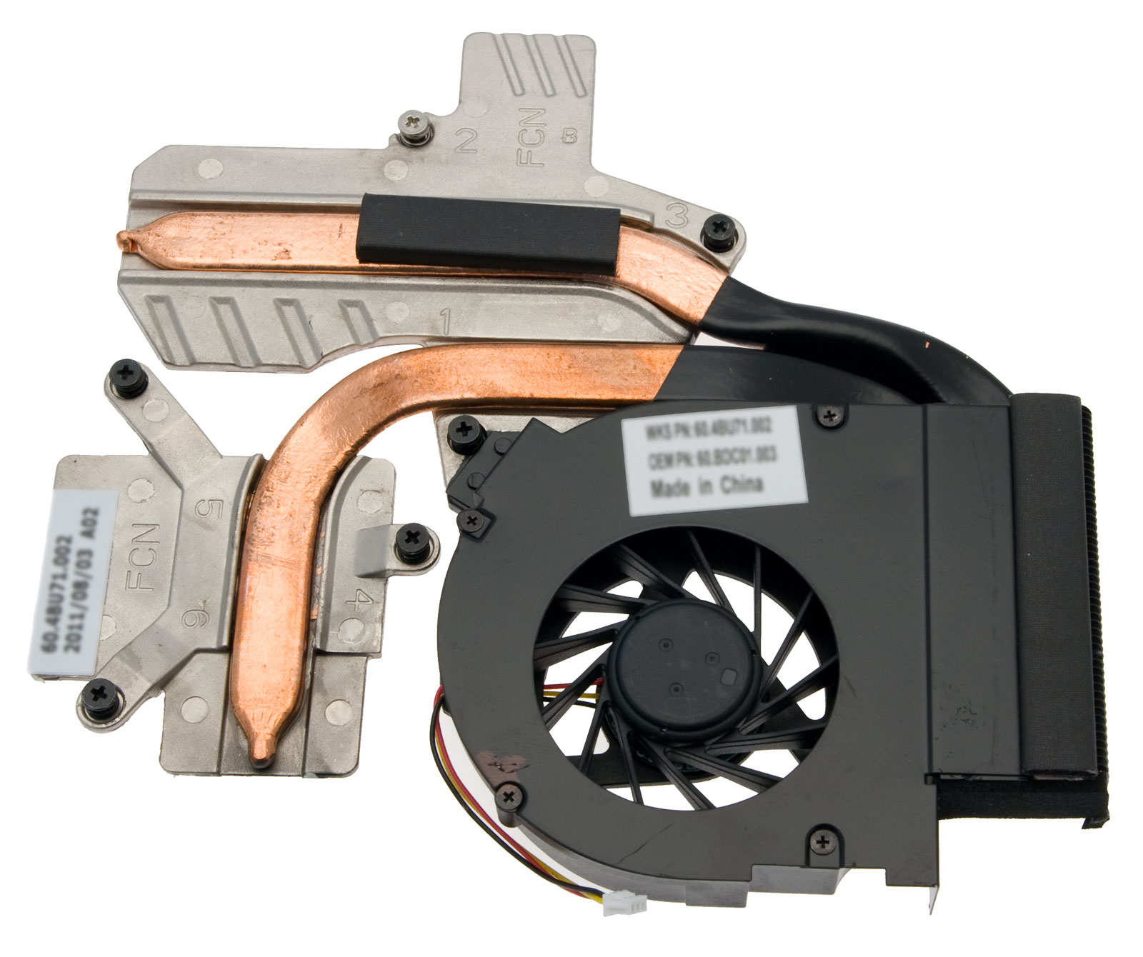 PackardBell Lüfter / Kühler / Heatsink / HEATSINK.CPU.DIS.35W.W/FAN EasyNote TJ65 Serie (Original)