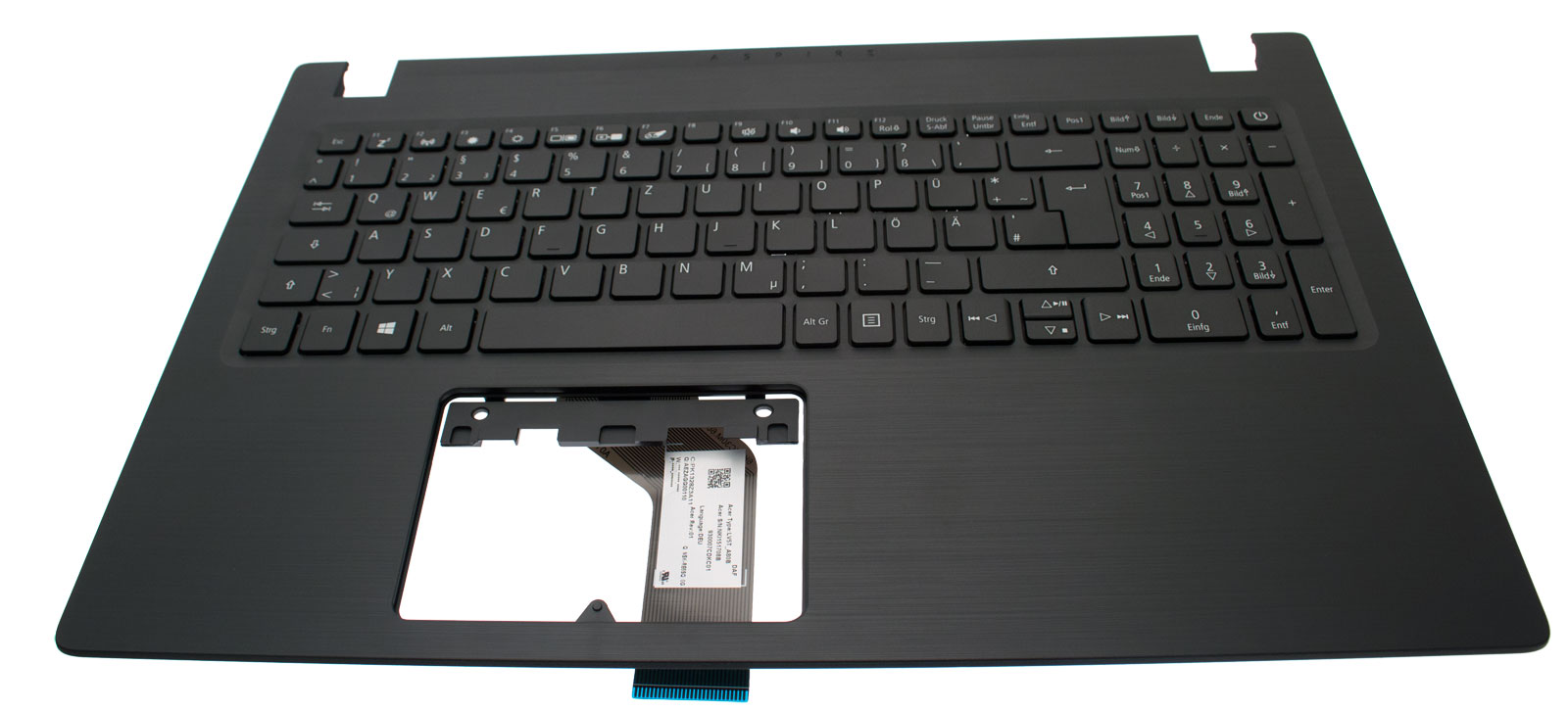Acer Tastatur Deutsch (DE) + Top case schwarz Aspire 3 A315-32 Serie (Original)