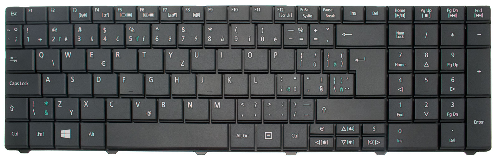 Acer Tastatur tschechisch slovakisch (CZ/SK) schwarz TravelMate 8572TG Serie (Original) Acer Tastatur tschechisch slovakisch (CZ/SK) schwarz TravelMate 8572TG Serie (Original)