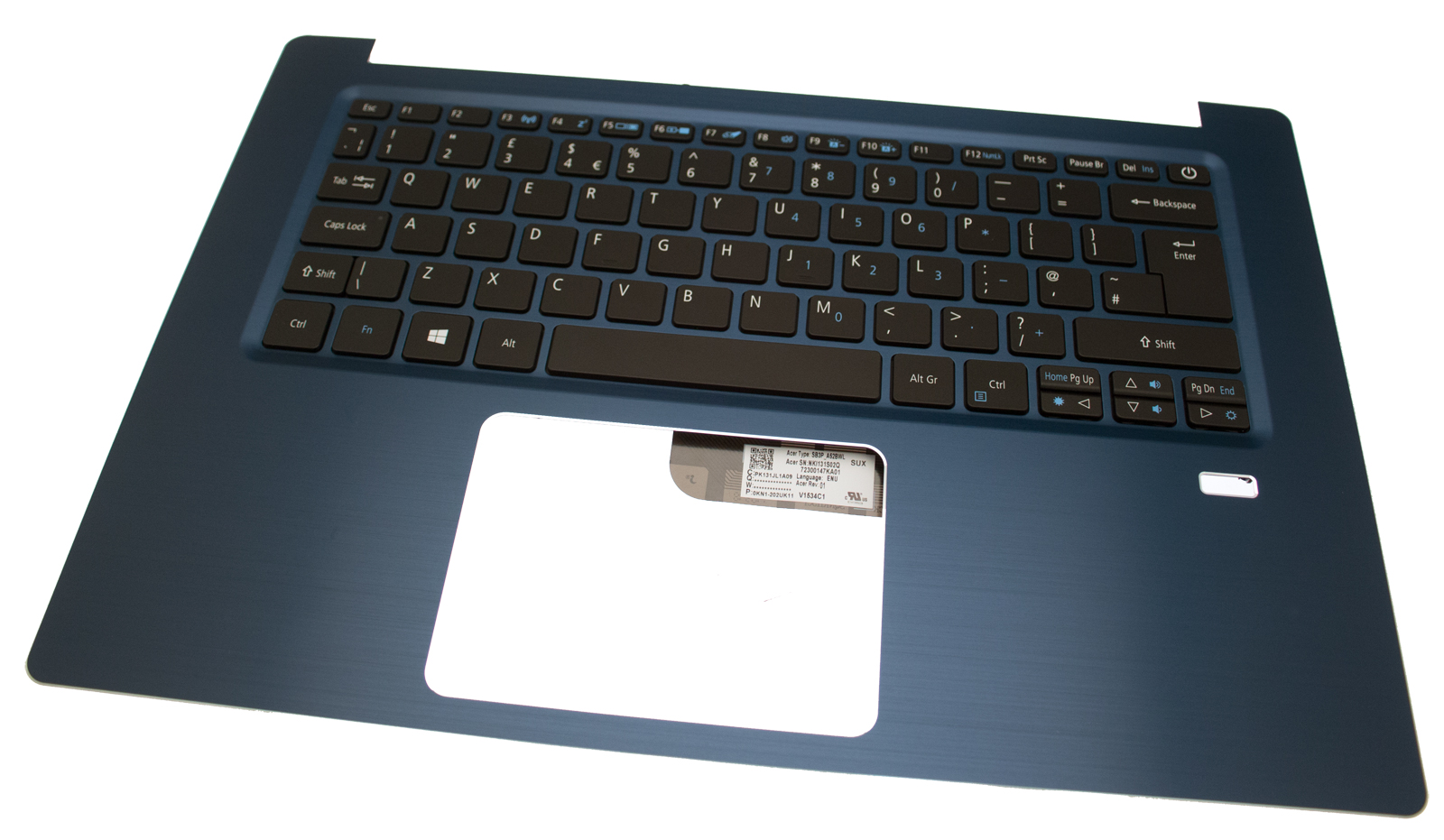 Acer Tastatur beleuchtet englisch (EN) + Topcase blau / schwarz Swift 3 SF314-52 Serie (Original)