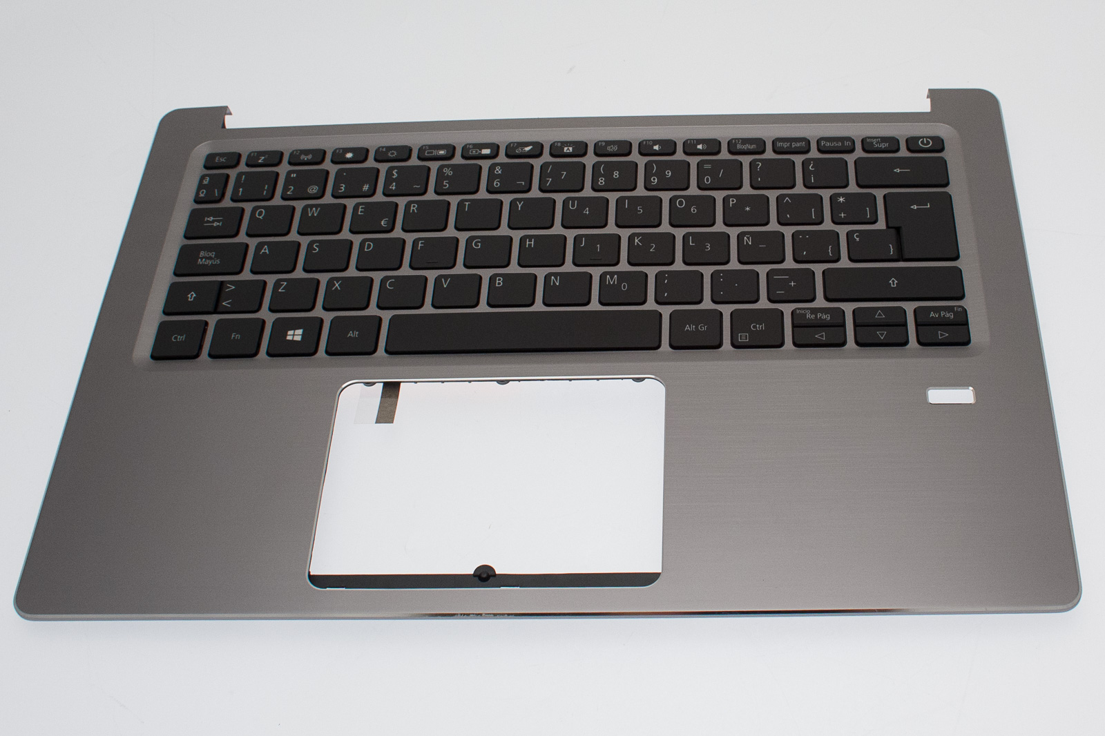 Acer Tastatur beleuchtet Spanisch (ES) + Top case silber Swift 3 SF314-58G Serie (Original)