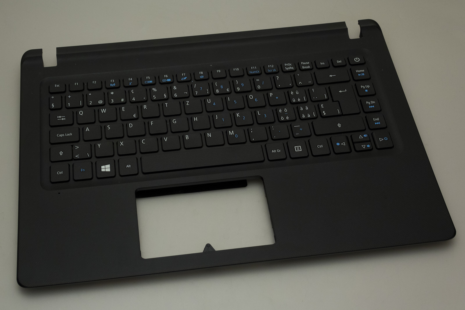 Acer Tastatur schweizerisch (CH) + Topcase schwarz Aspire ES1-432 Serie (Original)