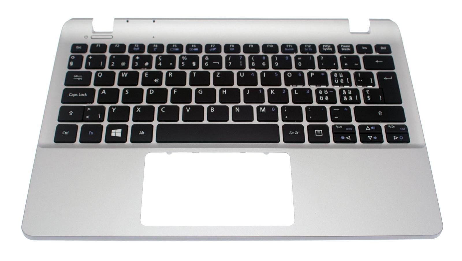 Acer Tastatur Schweiz/Deutsch (CH/DE) + Top case silber Aspire V3-112P Serie (Original) Acer Tastatur Schweiz/Deutsch (CH/DE) + Top case silber Aspire V3-112P Serie (Original)