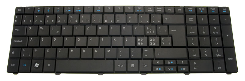 Acer Tastatur Schweizerdeutsch (CH/DE) TravelMate 8531 Serie (Original)