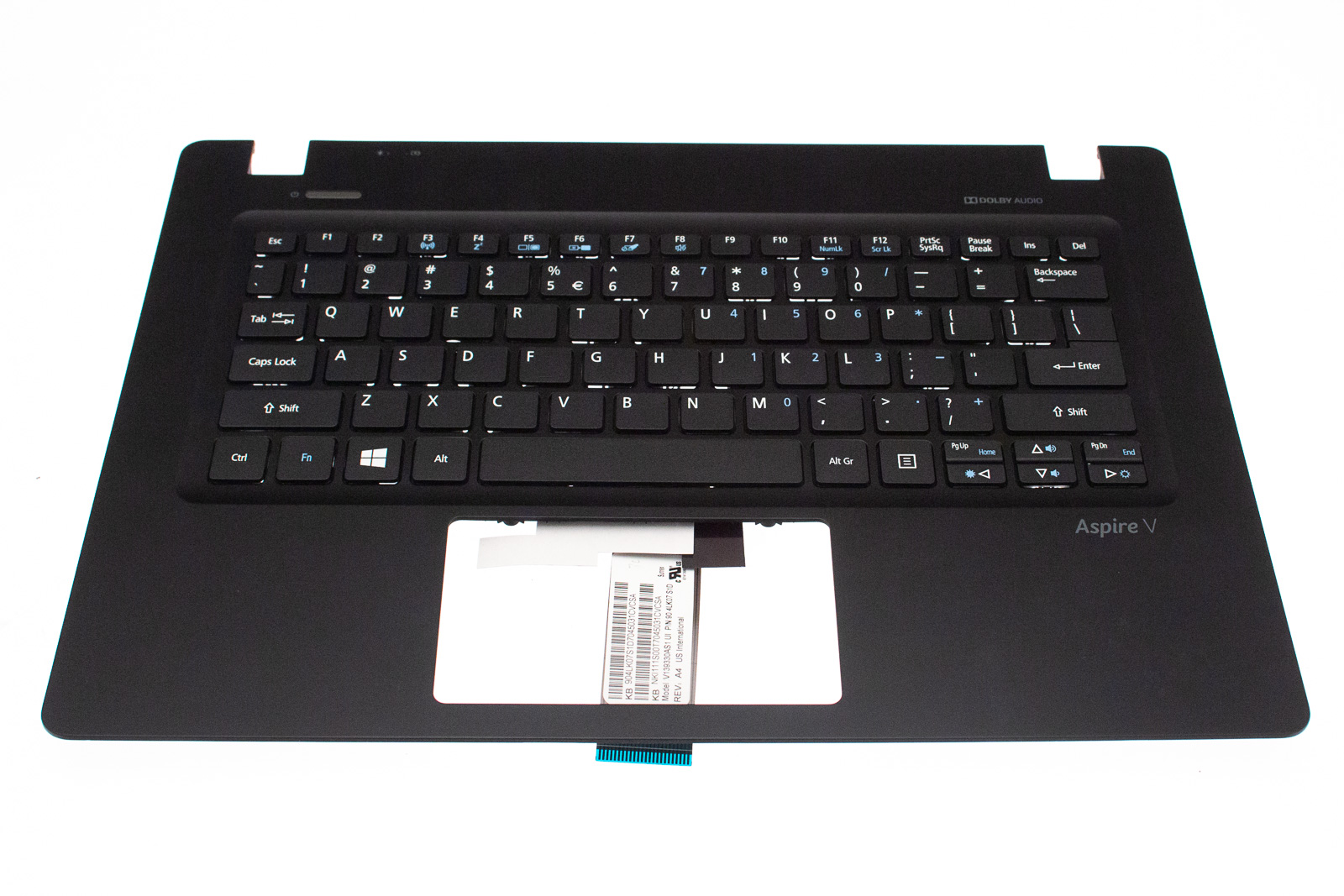 Acer Tastatur Englisch-US-Int. (US) + Top case schwarz Aspire V3-372T Serie (Original) Acer Tastatur Englisch-US-Int. (US) + Top case schwarz Aspire V3-372T Serie (Original)