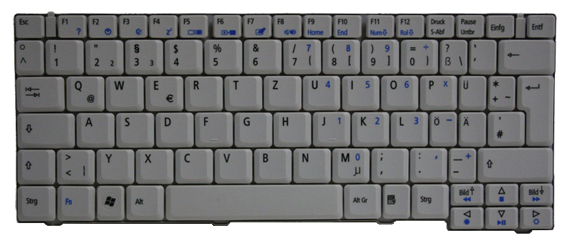 Acer Tastatur / Keyboard (German) Aspire 2420 Serie (Original)