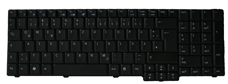 Acer Tastatur deutsch (DE) schwarz Aspire 9800 Serie (Original)