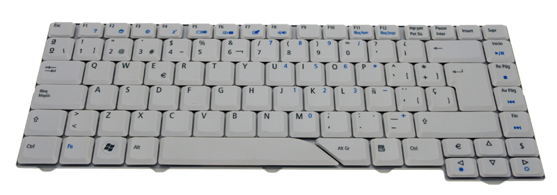 Acer Tastatur spanisch (ES) weiß Aspire 4720 Serie (Original)