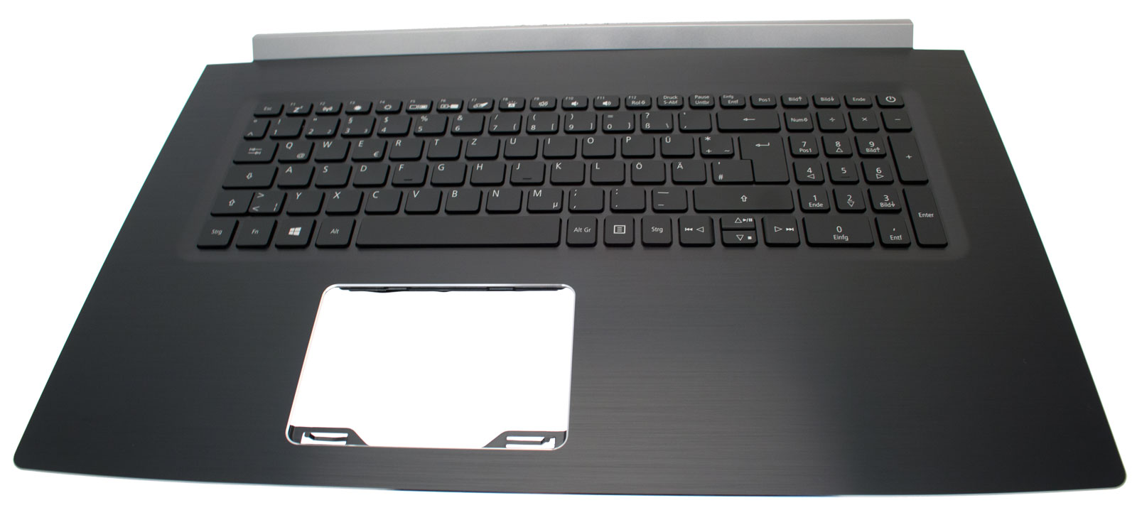 Acer Tastatur beleuchtet Deutsch (DE) + Top case schwarz Aspire 7 A717-72G Serie (Original)