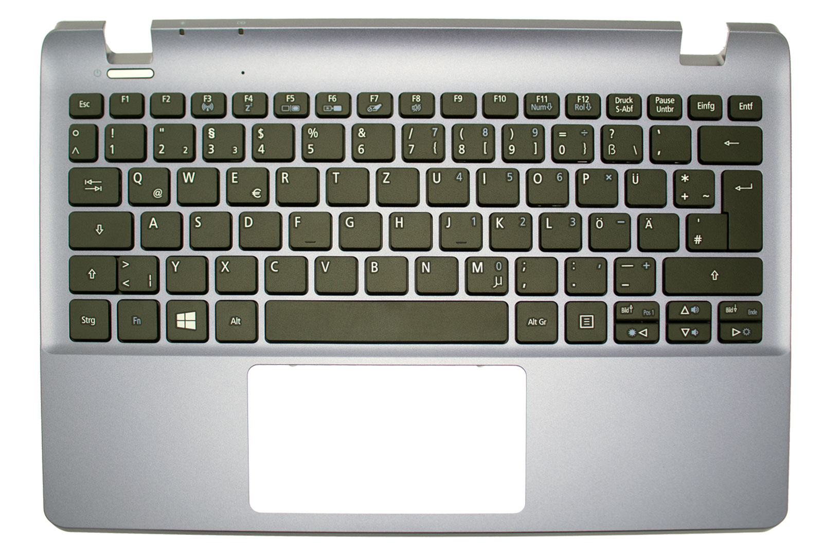Acer Tastatur deutsch (DE) + Top Case grau Aspire E3-112 Serie (Original)