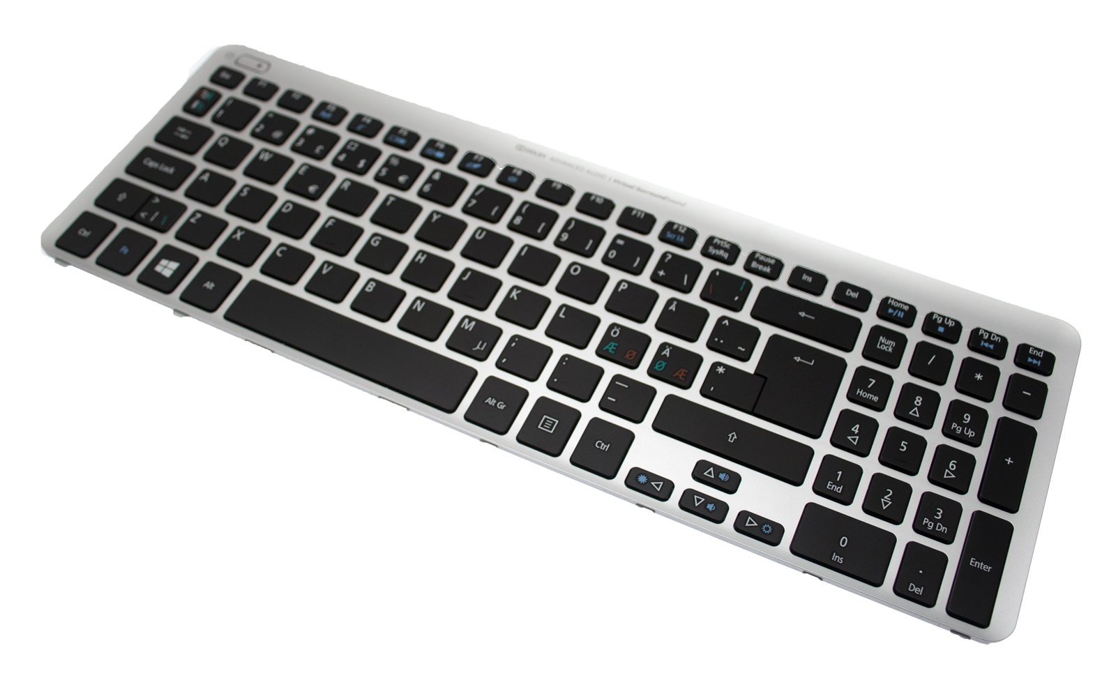 Acer Tastatur skandinavisch (NORDIC) silber Aspire V5-531G Serie (Original)