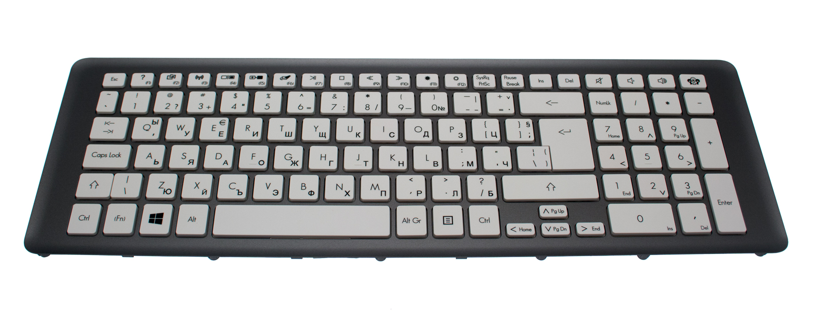 PackardBell Tastatur bulgarisch (BL) grau EasyNote LV44HC Serie (Original)