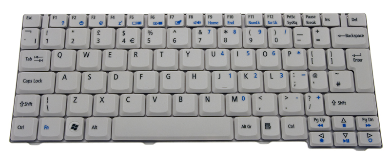 Acer Tastatur / Keyboard (UK) Aspire 2420 Serie (Original)
