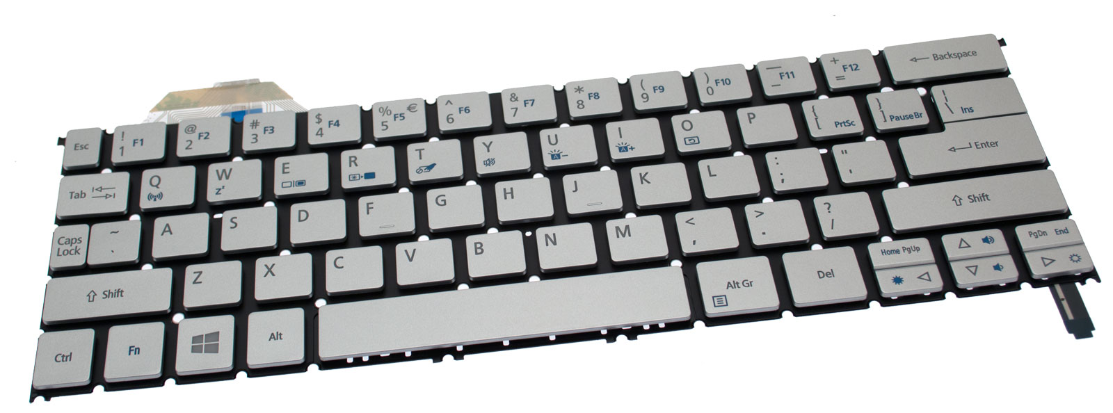Acer Tastatur beleuchtet US-Int. (US) silber Aspire S7-392 Serie (Original)