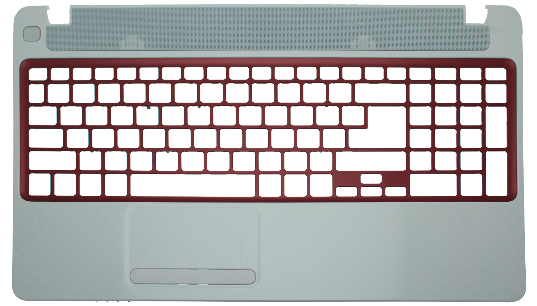 PackardBell Gehäuseoberteil mit Touchpad / Cover Upper RED IMR W/TP EasyNote TV43CM Serie (Original)