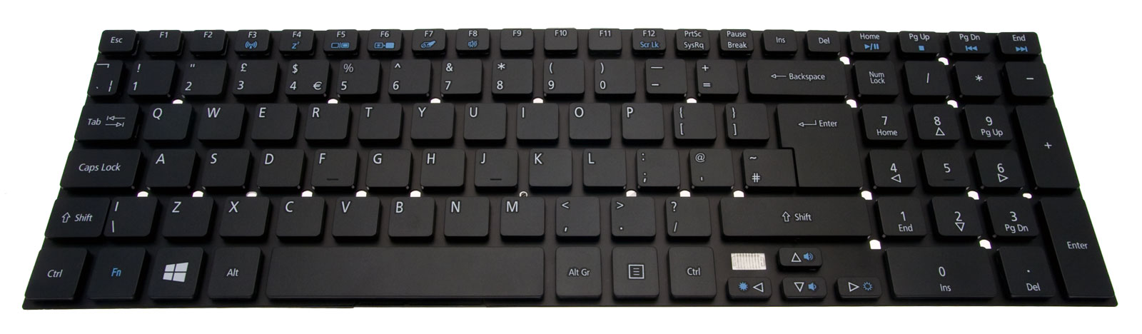 Acer Tastatur englisch (GB) schwarz Aspire V3-731 Serie (Original) Acer Tastatur englisch (GB) schwarz Aspire V3-731 Serie (Original)