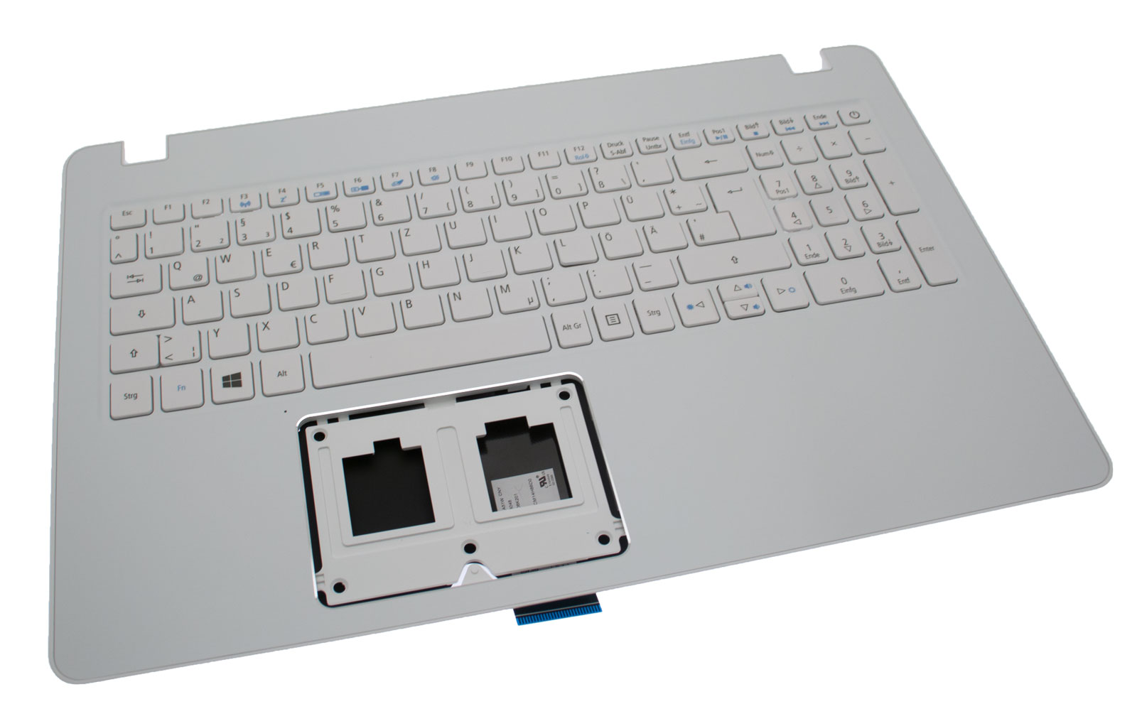 Acer Tastatur deutsch (DE) + Topcase weiß Aspire F15 F5-573 Serie (Original)