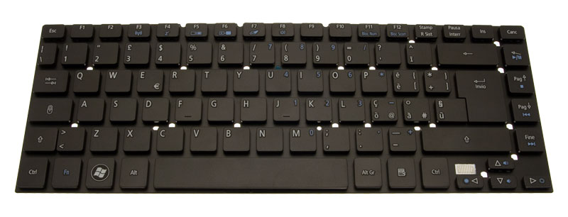 Acer Tastatur italienisch (IT) schwarz Aspire 4755G Serie (Original)