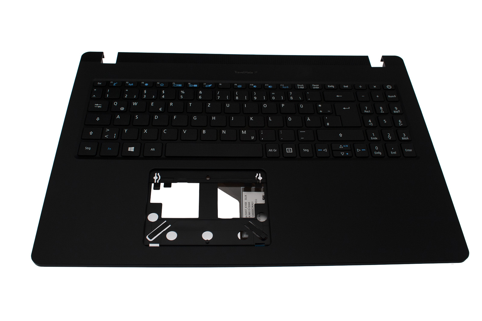 Acer Tastatur Deutsch (DE) + Top case schwarz TravelMate P2 P215-53 Serie (Original)
