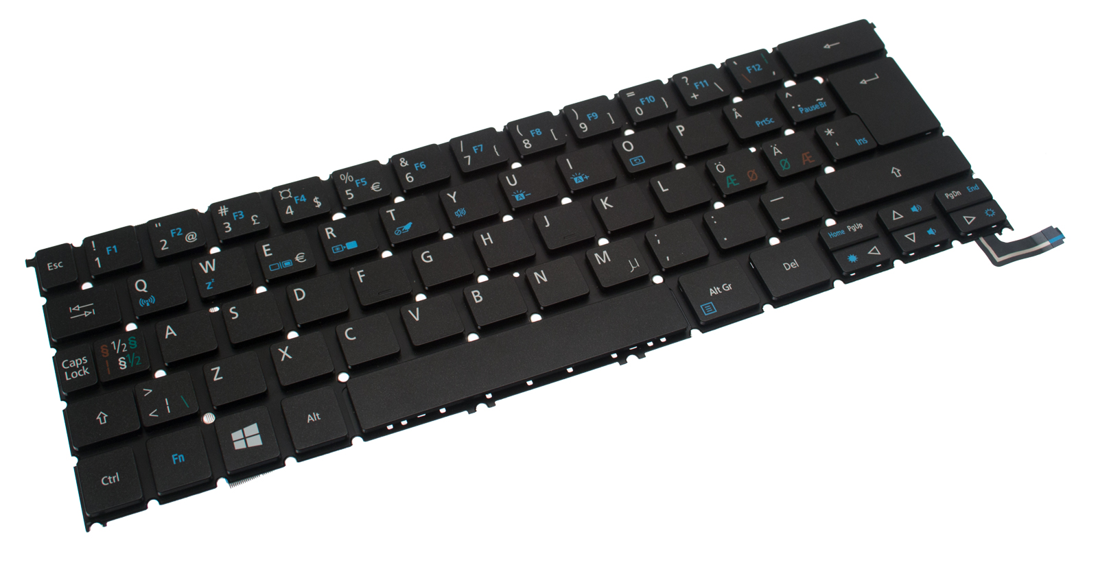 Acer Tastatur beleuchtet skandinavisch (NORDIC) schwarz Aspire S3-392G Serie (Original)