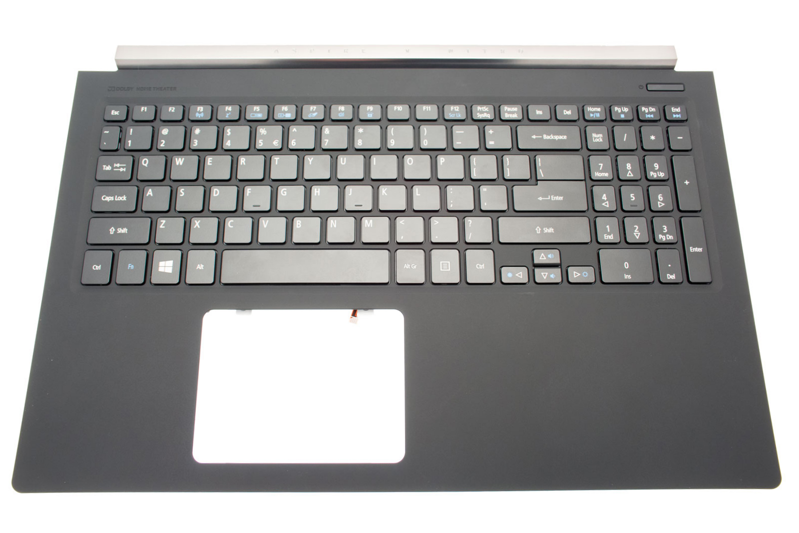 Acer Tastatur beleuchtet US-Int. (US) + Top Case schwarz Aspire V Nitro7-571G Serie (Original)