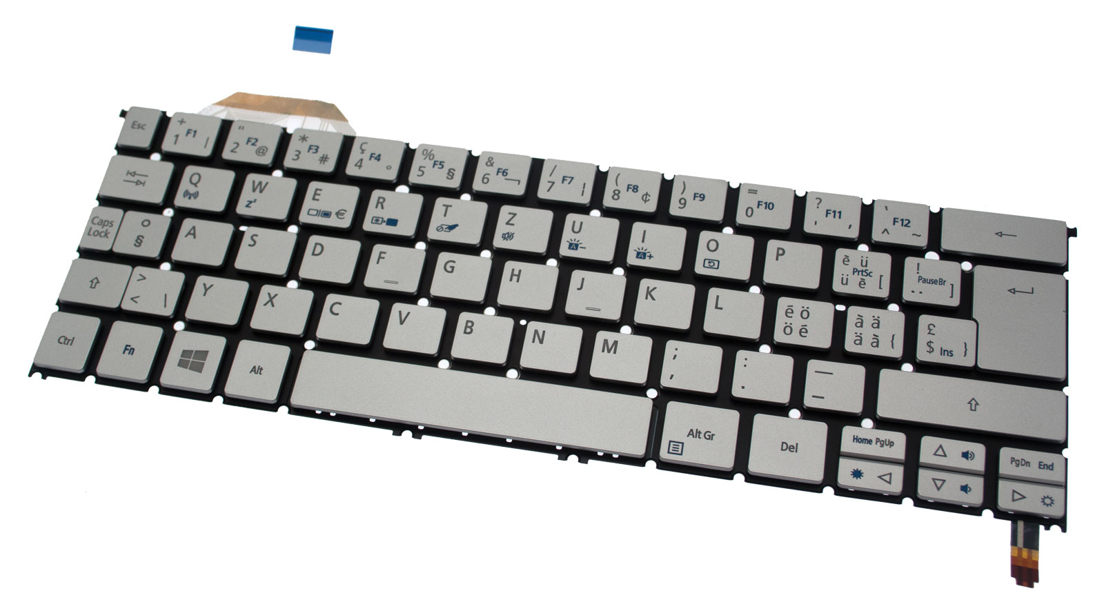 Acer Tastatur beleuchtet schweizerisch (CH) silber Aspire S7-392 Serie (Original)