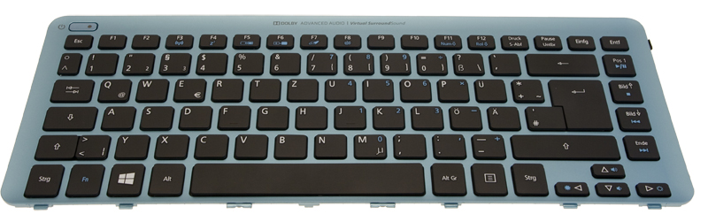 Acer Tastatur deutsch (DE) blau Aspire V5-431 Serie (Original)