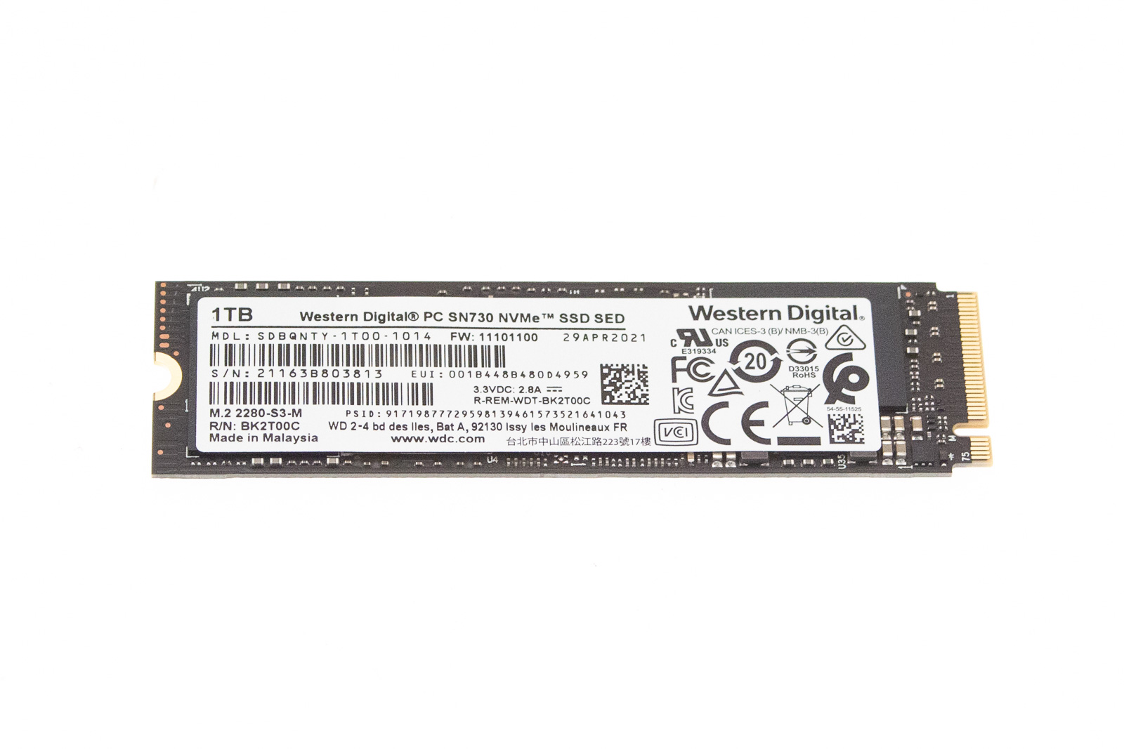 Acer SSD.1024GB.M2.2280.NVME.WD Swift 5 SF514-56T Serie (Original)