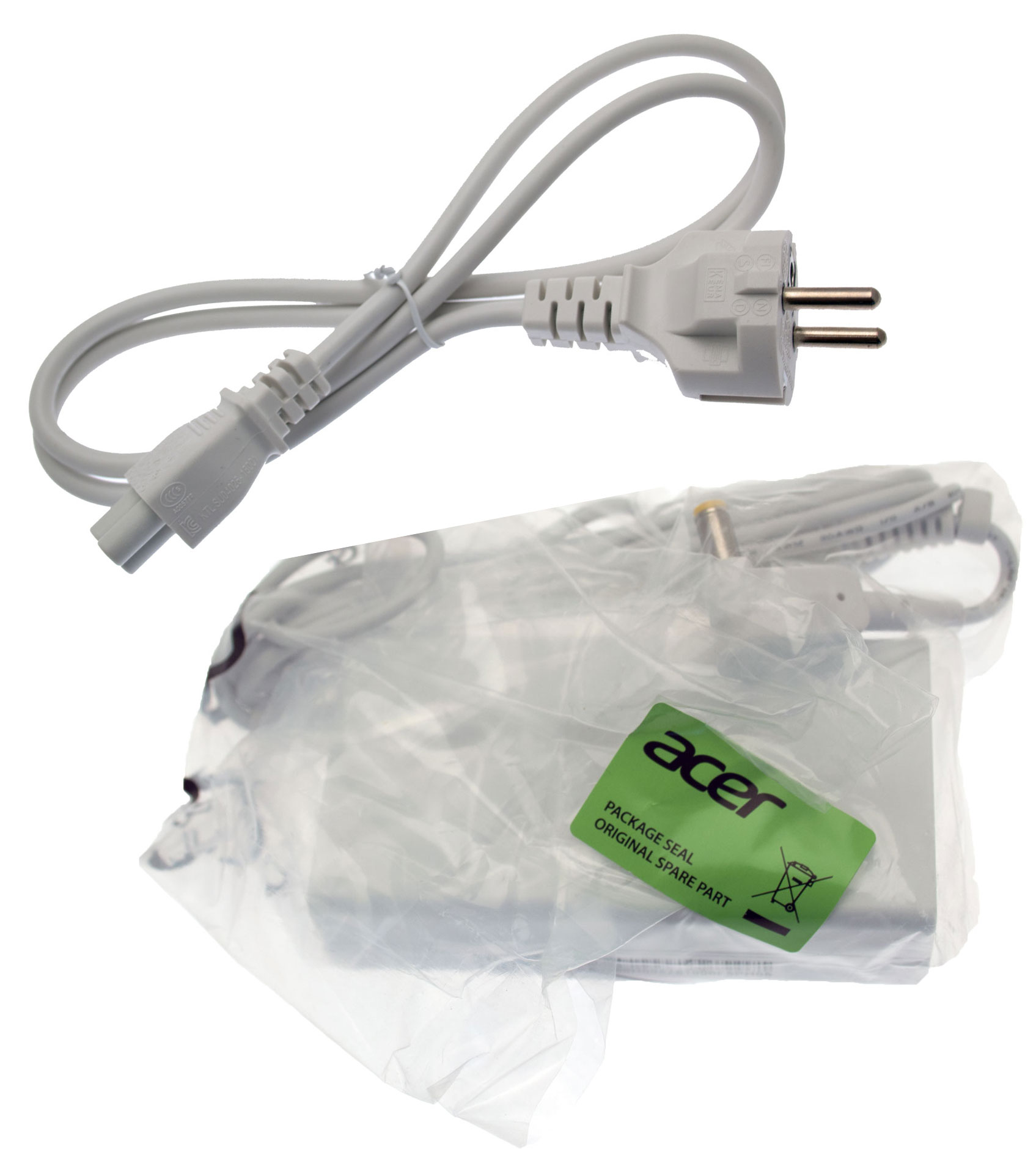 Acer Netzteil / Ladegerät weiß 19V / 3,42A / 65W mit Netzkabel EU Aspire 3660 Serie (Original) Acer Netzteil / Ladegerät weiß 19V / 3,42A / 65W mit Netzkabel EU Aspire 3660 Serie (Original)