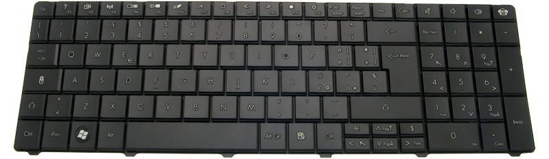 Gateway Tastatur italienisch (IT) schwarz Gateway NV50A Serie (Original)