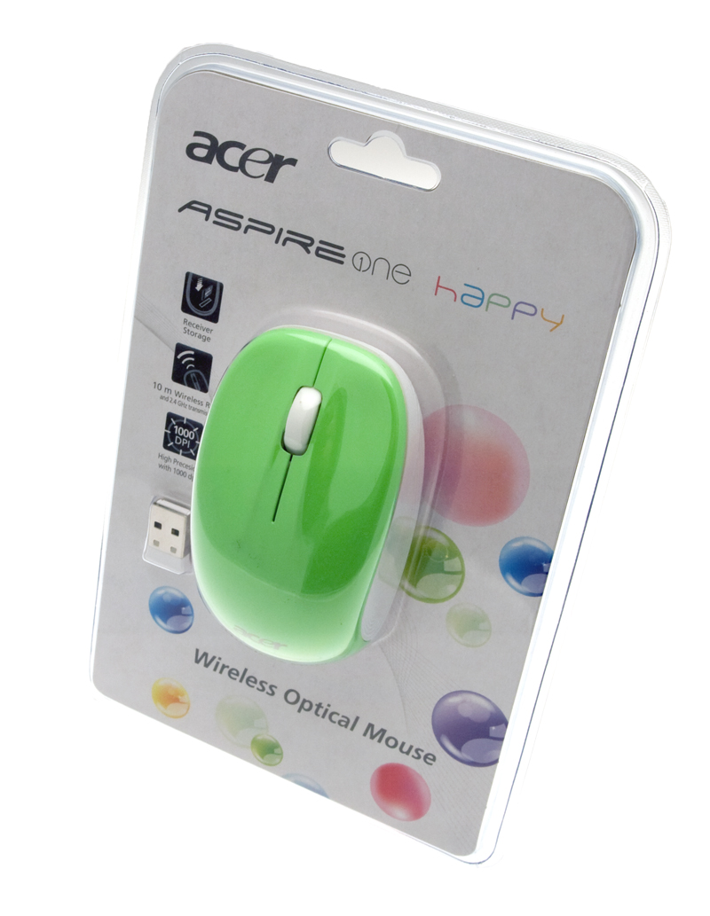 Acer Wireless Optical Mini-Mouse grün Aspire ONE HAPPY (Original)