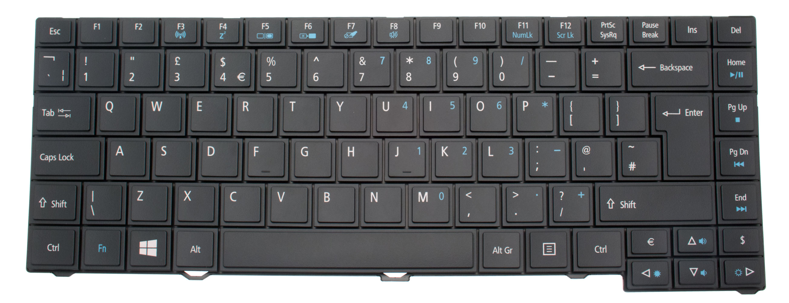 Acer Tastatur englisch (GB) schwarz TravelMate P633-V Serie (Original)