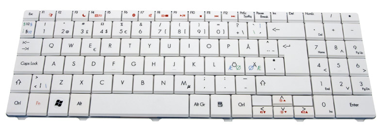 PackardBell Tastatur skandinavisch (NORDIC) EasyNote TJ66 Serie (Original)
