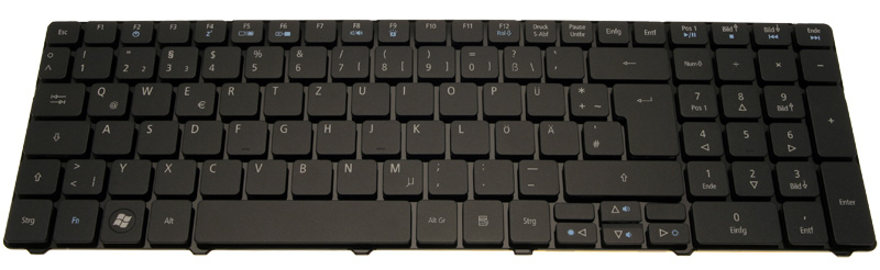 Acer Tastatur deutsch (DE) schwarz Aspire 8935G Serie (Original)