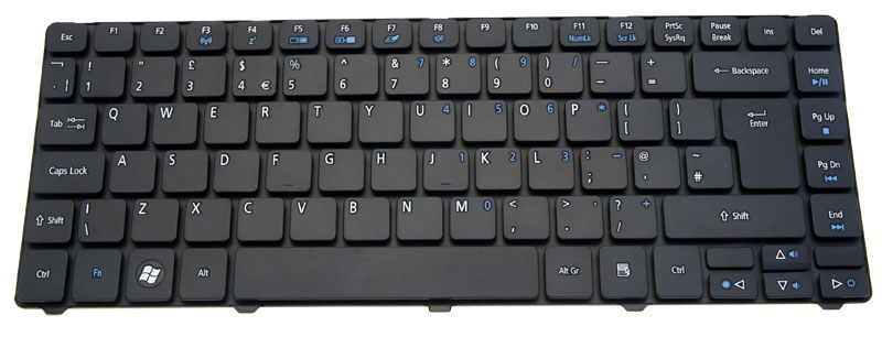 Acer Tastatur englisch (GB) Aspire 4749Z Serie (Original) Acer Tastatur englisch (GB) Aspire 4749Z Serie (Original)
