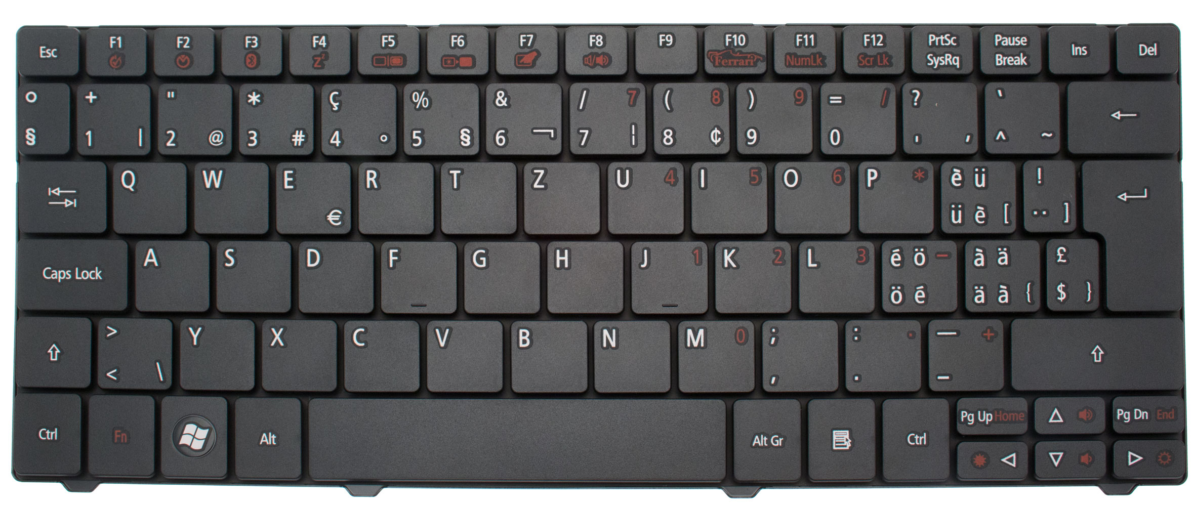 Acer Tastatur schweizerisch (CH) Ferrari ONE 200 (Original)