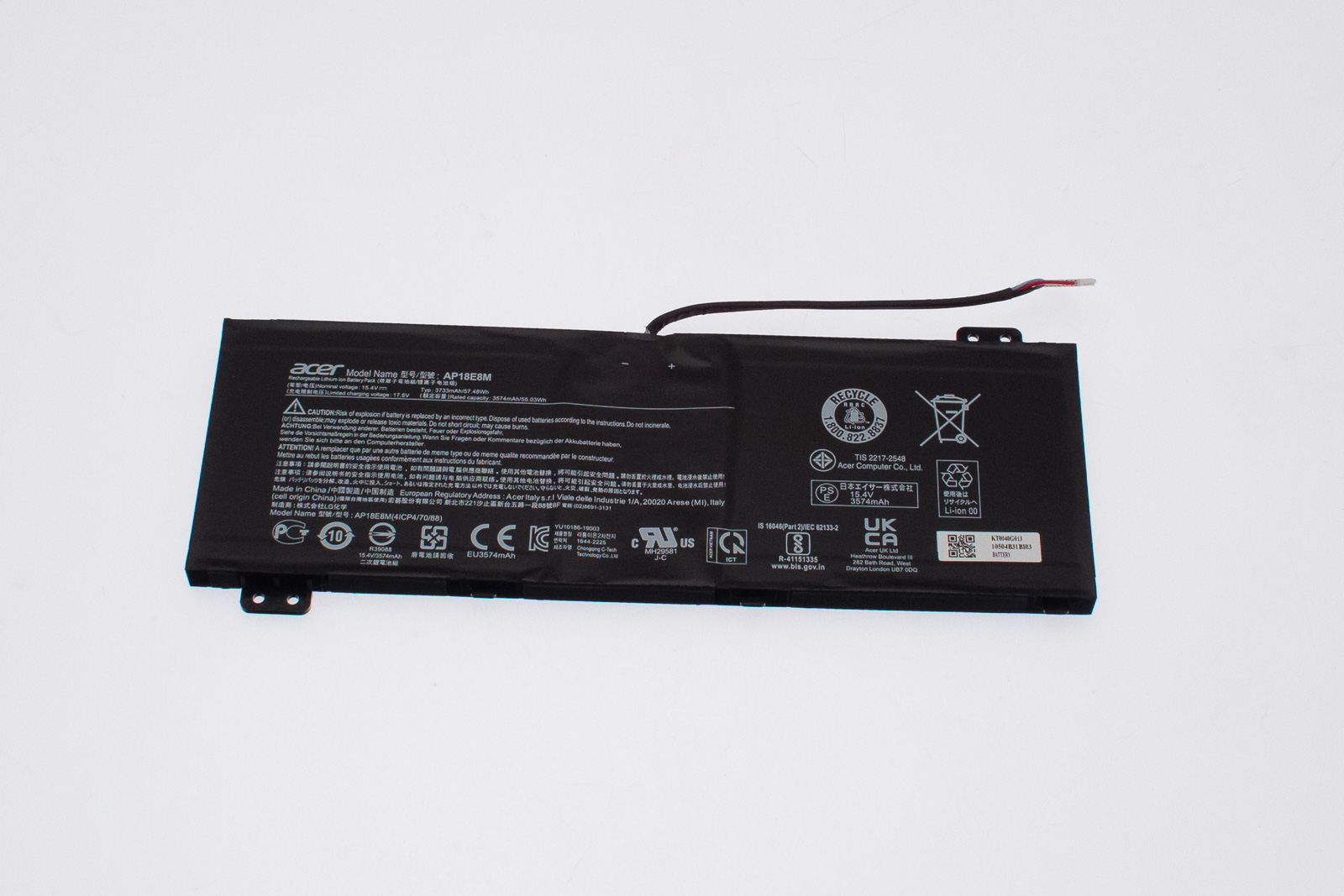 Acer Akku / Batterie / Battery LGC.57WH.3574mAh.4S1P.65W Acer ConceptD 5 Pro CN515-71P Serie (Original)