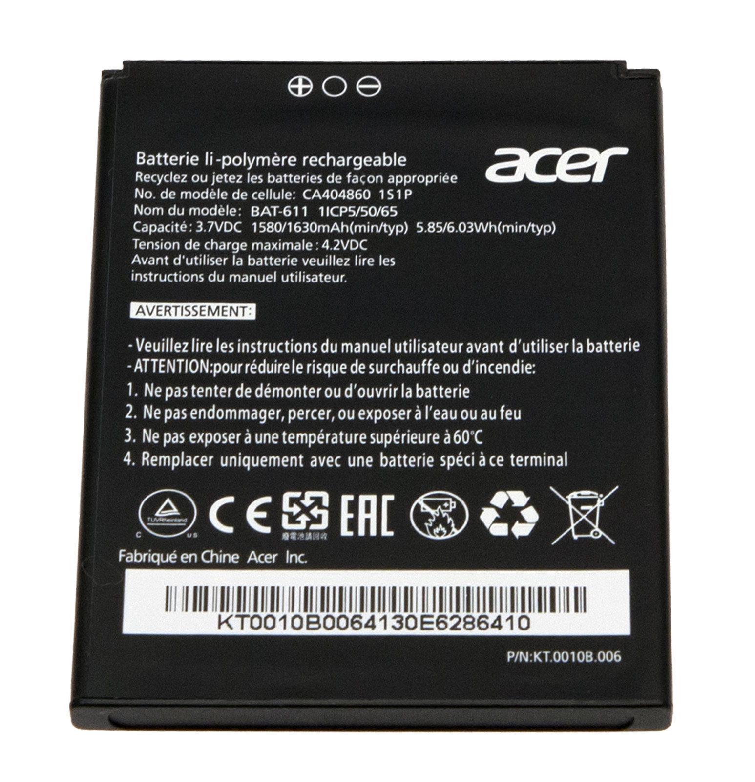 Acer Akku / Batterie 1580mAh Liquid Z4 (Z160) (Original) Acer Akku / Batterie 1580mAh Liquid Z4 (Z160) (Original)