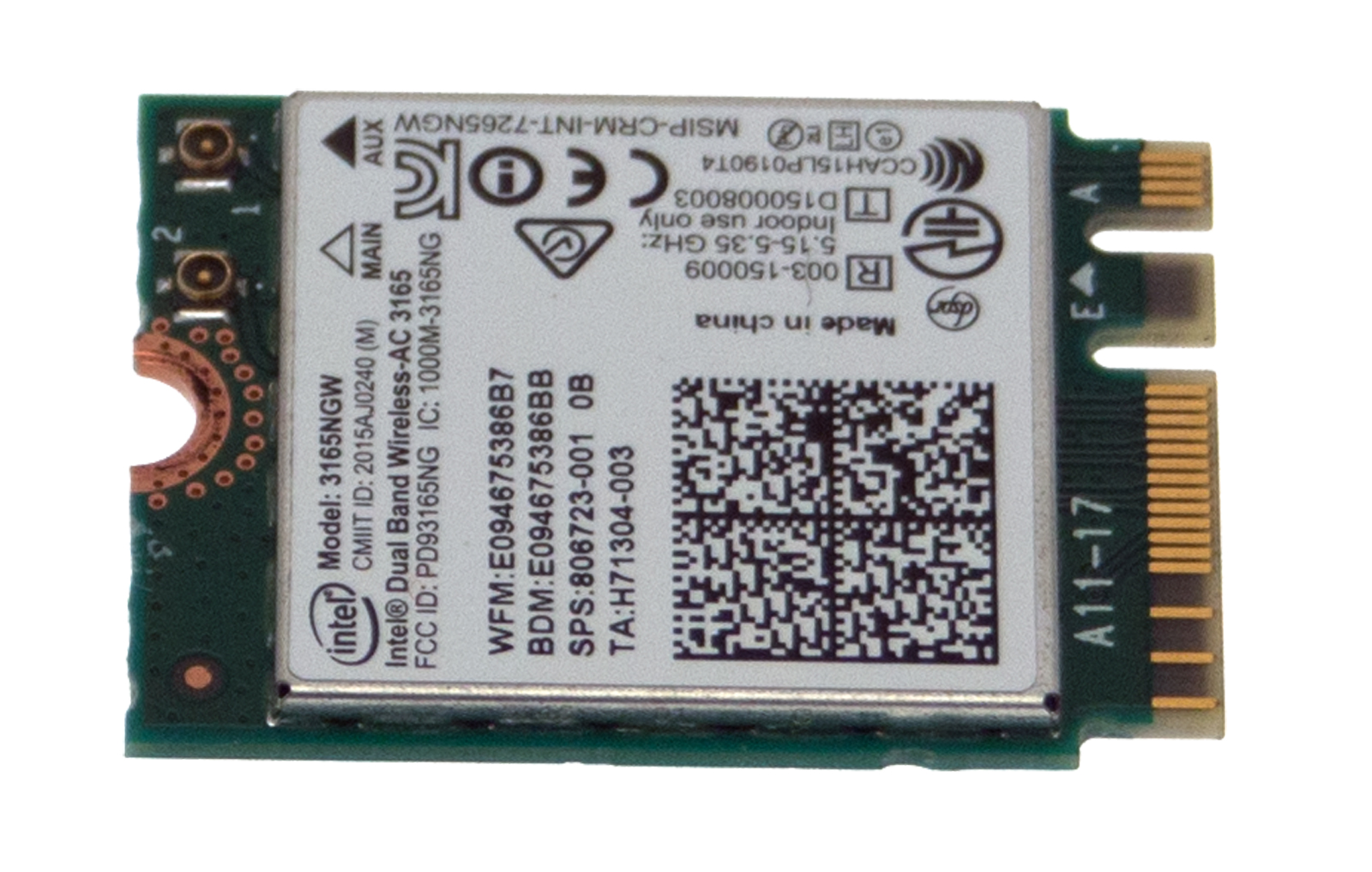 Acer WLAN Board Aspire E5-476G Serie (Original) Acer WLAN Board Aspire E5-476G Serie (Original)