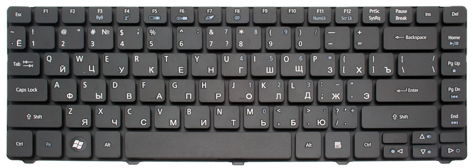 Acer Tastatur russisch (RU) Aspire 4749Z Serie (Original) Acer Tastatur russisch (RU) Aspire 4749Z Serie (Original)