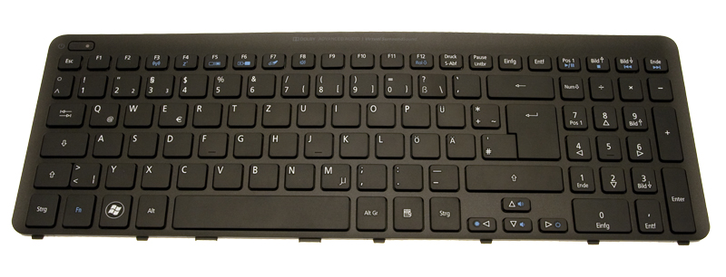 Acer Tastatur Deutsch (DE) schwarz / Keyboard (German) black Aspire V5-531G Serie (Original)