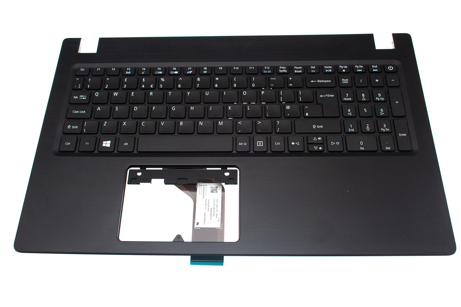 Acer Tastatur Englisch (EN) + Top case schwarz Aspire 3 A315-21 Serie (Original) Acer Tastatur Englisch (EN) + Top case schwarz Aspire 3 A315-21 Serie (Original)